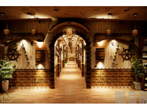 thi công hầm rượu nhà hàng anh THÁI -NGHỆ AN