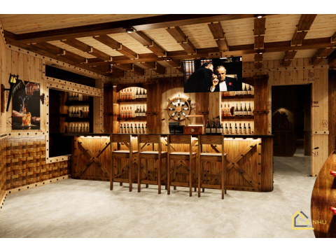 Thi công showrooms rượu vang Anh Tuân -Hà Nội