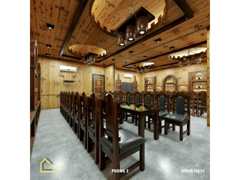 thi công hầm rượu nhà hàng 77 -THỦ ĐỨC