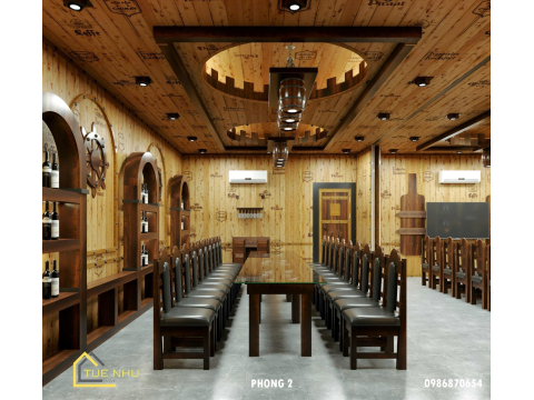 thi công hầm rượu nhà hàng 77 -THỦ ĐỨC