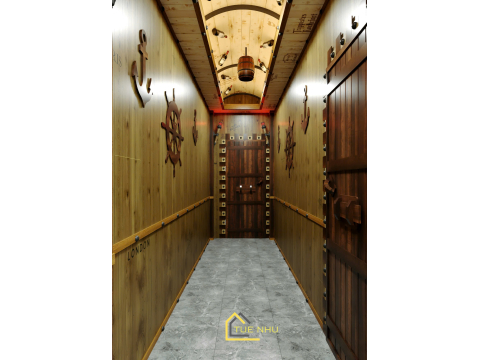 thi công hầm rượu chị Diễm - khu du lịch CÔ HAI- SÓC TRĂNG