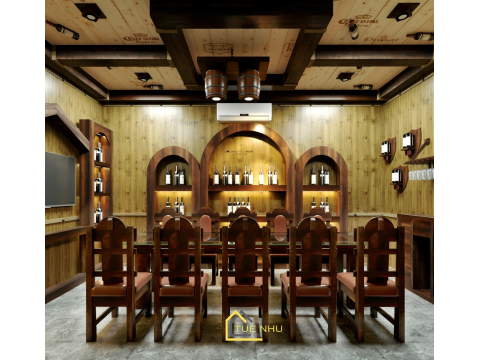 thi công hầm rượu chị Diễm - khu du lịch CÔ HAI- SÓC TRĂNG