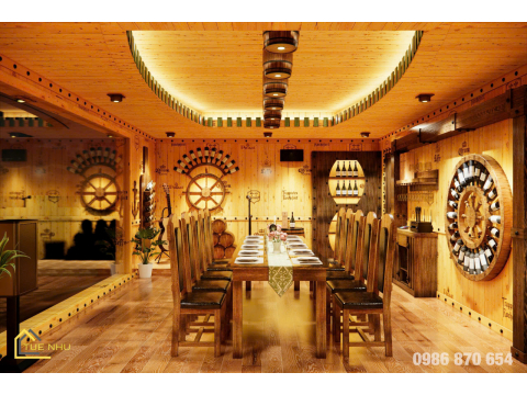 thi công hầm rượu gia đình chị OANH -tp HUẾ