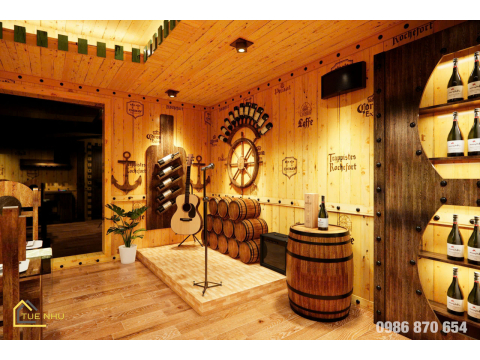 thi công hầm rượu gia đình chị OANH -tp HUẾ